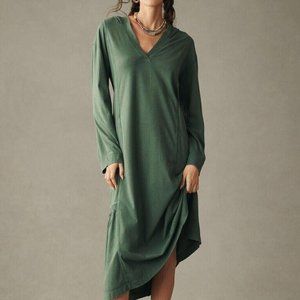 Daily Practice by Anthropologie Long-Sleeve Hooded Midi Dress Solid XXS